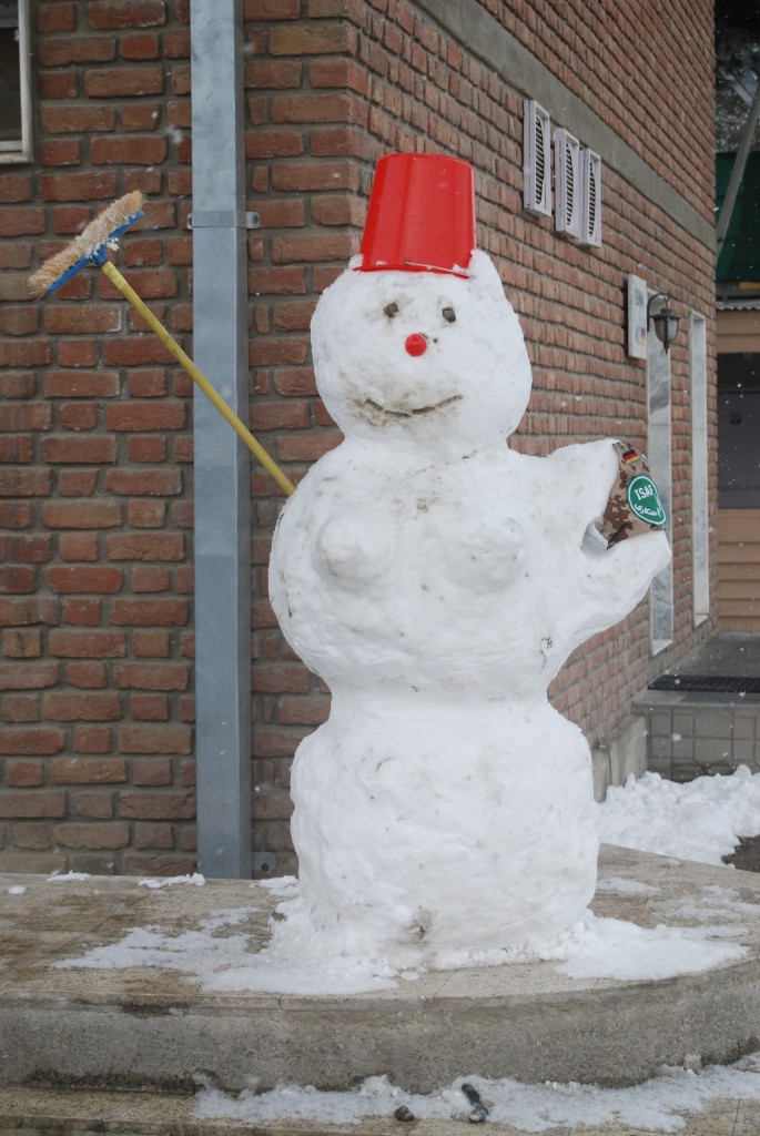 An ISAF Snowman